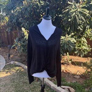 Sanctuary Black Long Sleeve Top